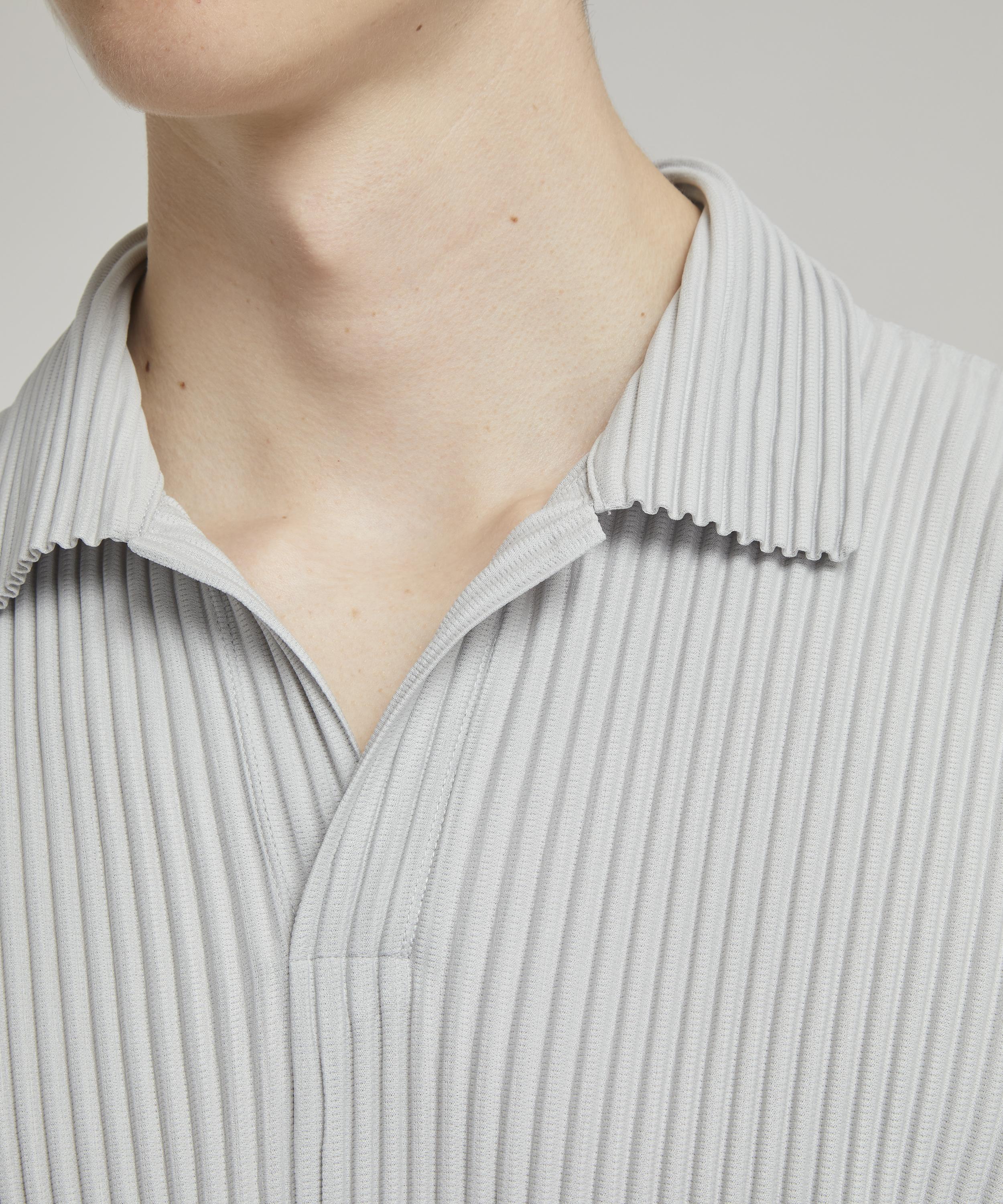 Grey Pleated shirt with short sleeves Issey Miyake Homme Plisse