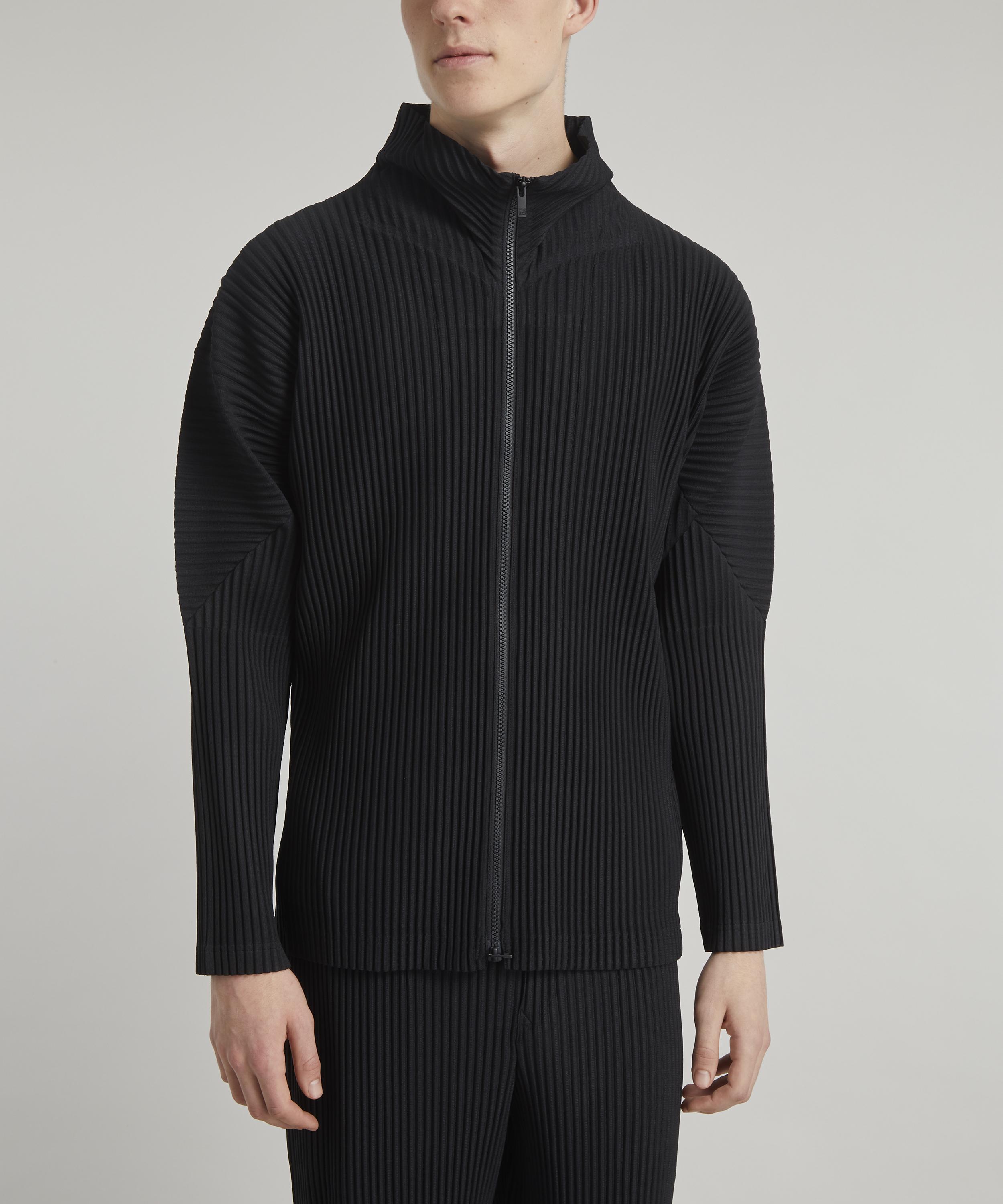 HOMME PLISSÉ ISSEY MIYAKE Core Zip Mock Neck Woven Top | Liberty