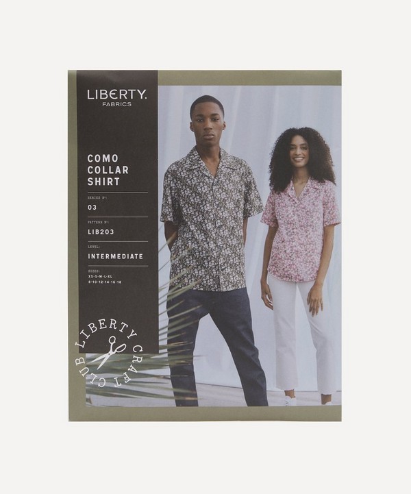 Liberty Fabrics - Como Collar Shirt Sewing Pattern Size XS-XL image number null