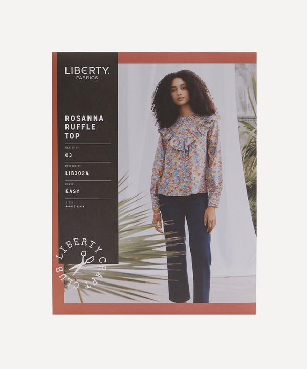 Liberty Fabrics - Rosanna Ruffle Top Sewing Pattern Size 6-14 image number null