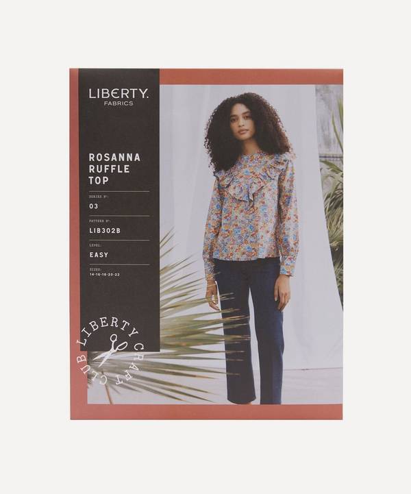 Liberty Fabrics - Rosanna Ruffle Top Sewing Pattern Size 14-22