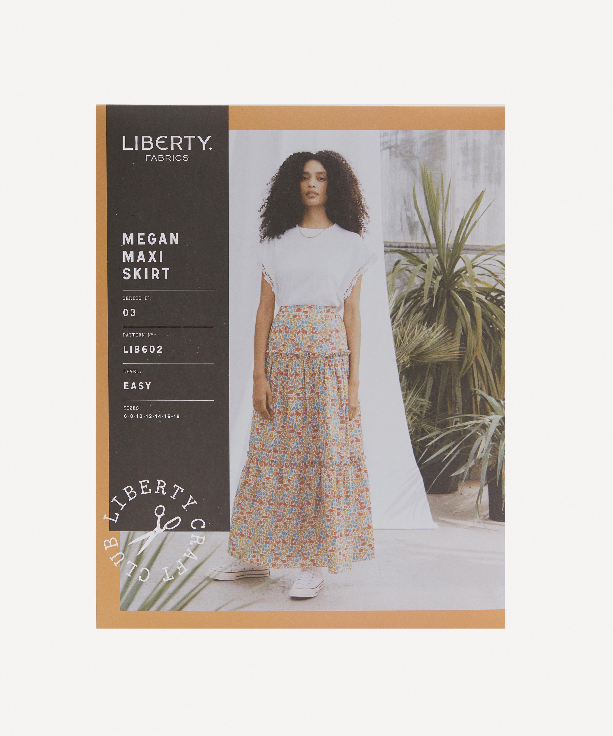 Liberty Fabrics Megan Maxi Skirt Sewing Pattern Size 6 18 Liberty