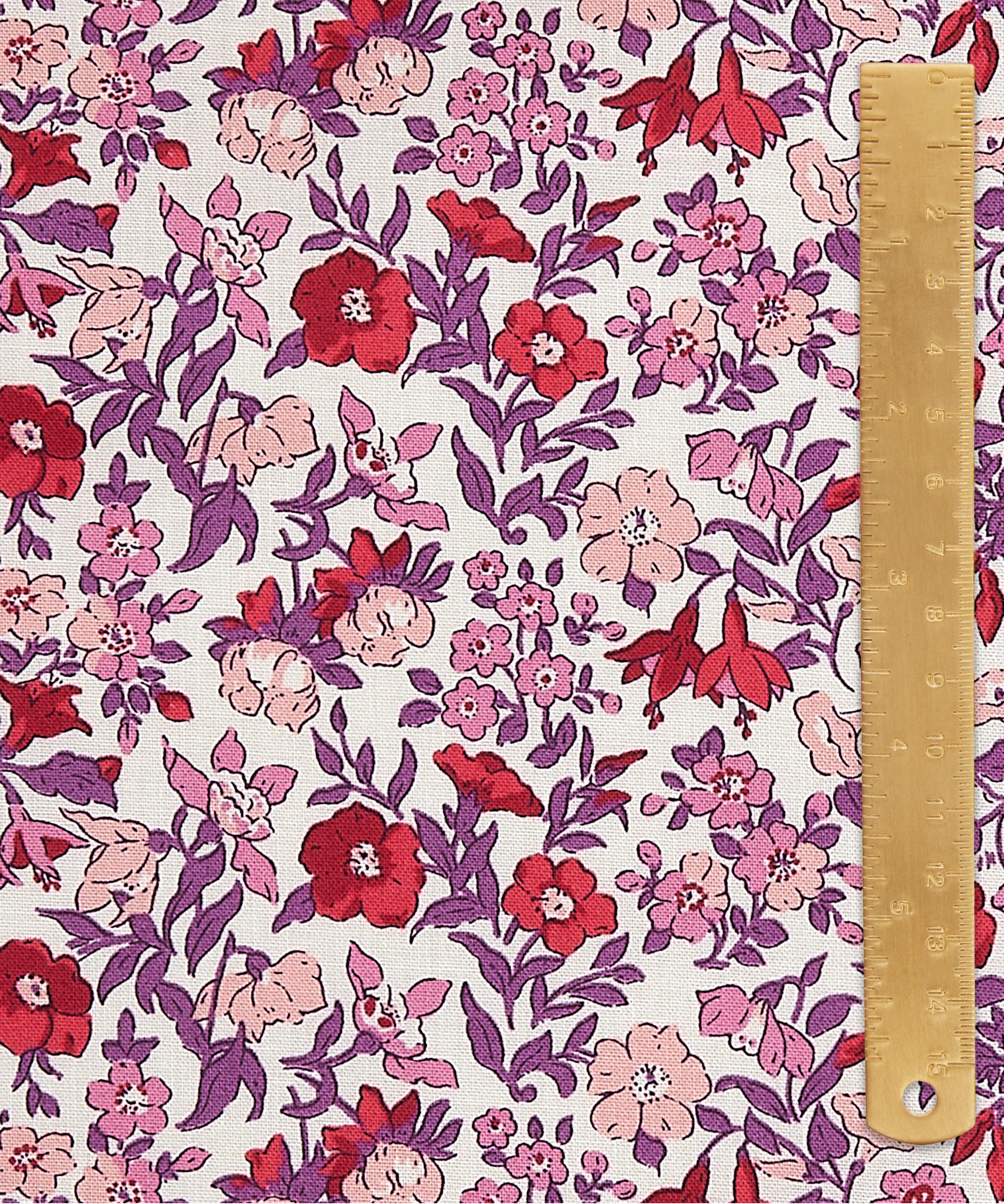 Liberty Fabrics - Mamie Flower Field Lasenby Quilting Cotton image number 4