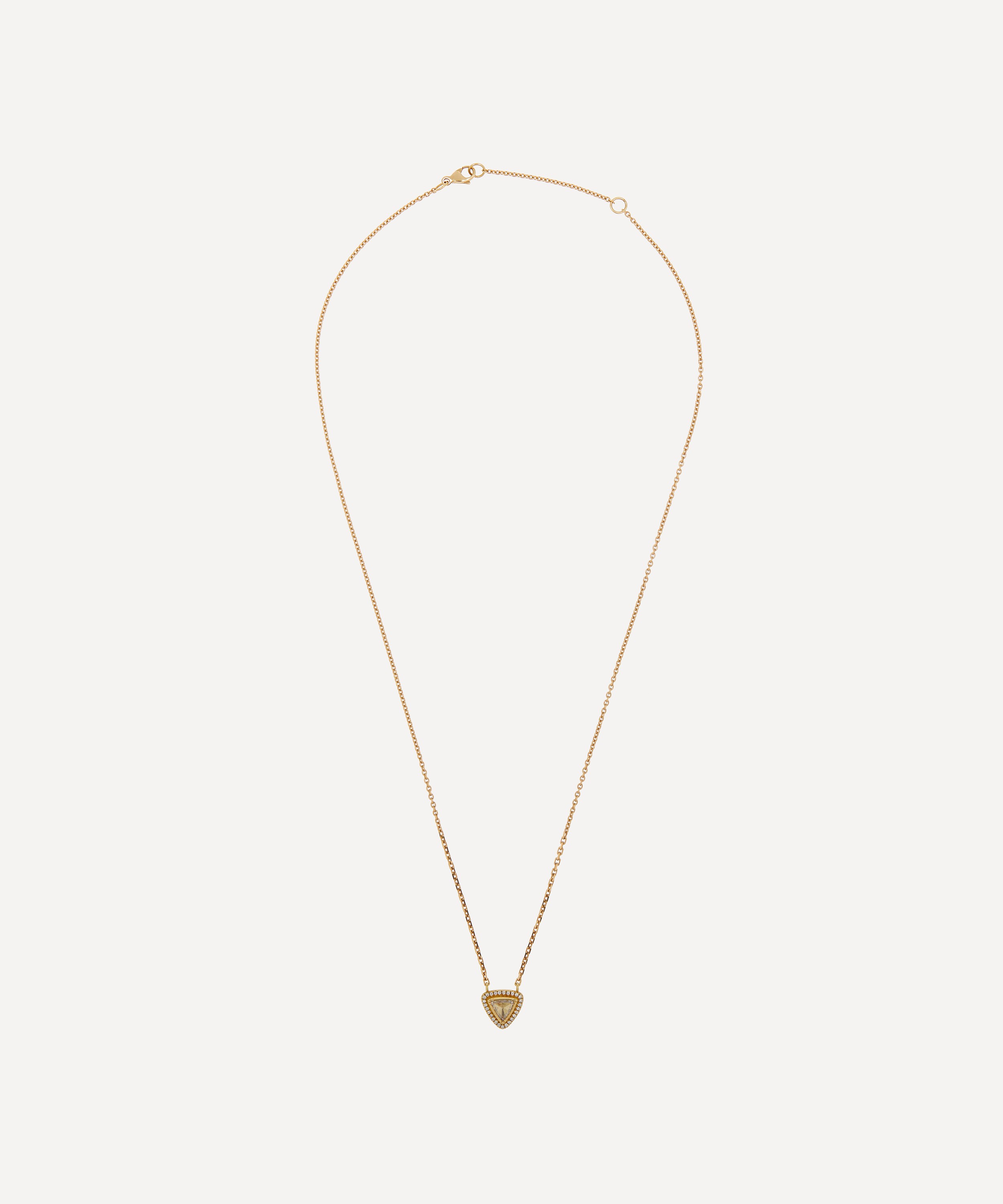 Brooke Gregson - 18ct Gold Diamond Pavé Pendant Necklace image number 2