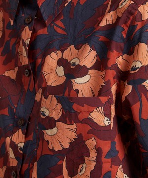 Liberty - Butterfield Poppy Relaxed Shirt image number 4
