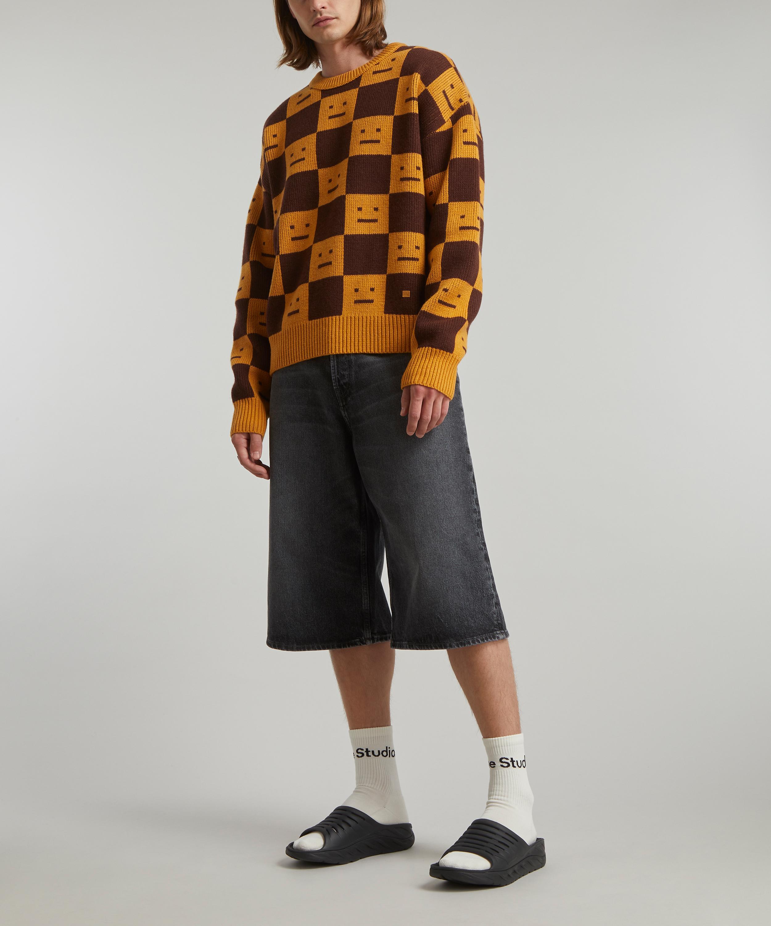 LV Abstract Houndstooth Crewneck - Men - Ready-to-Wear