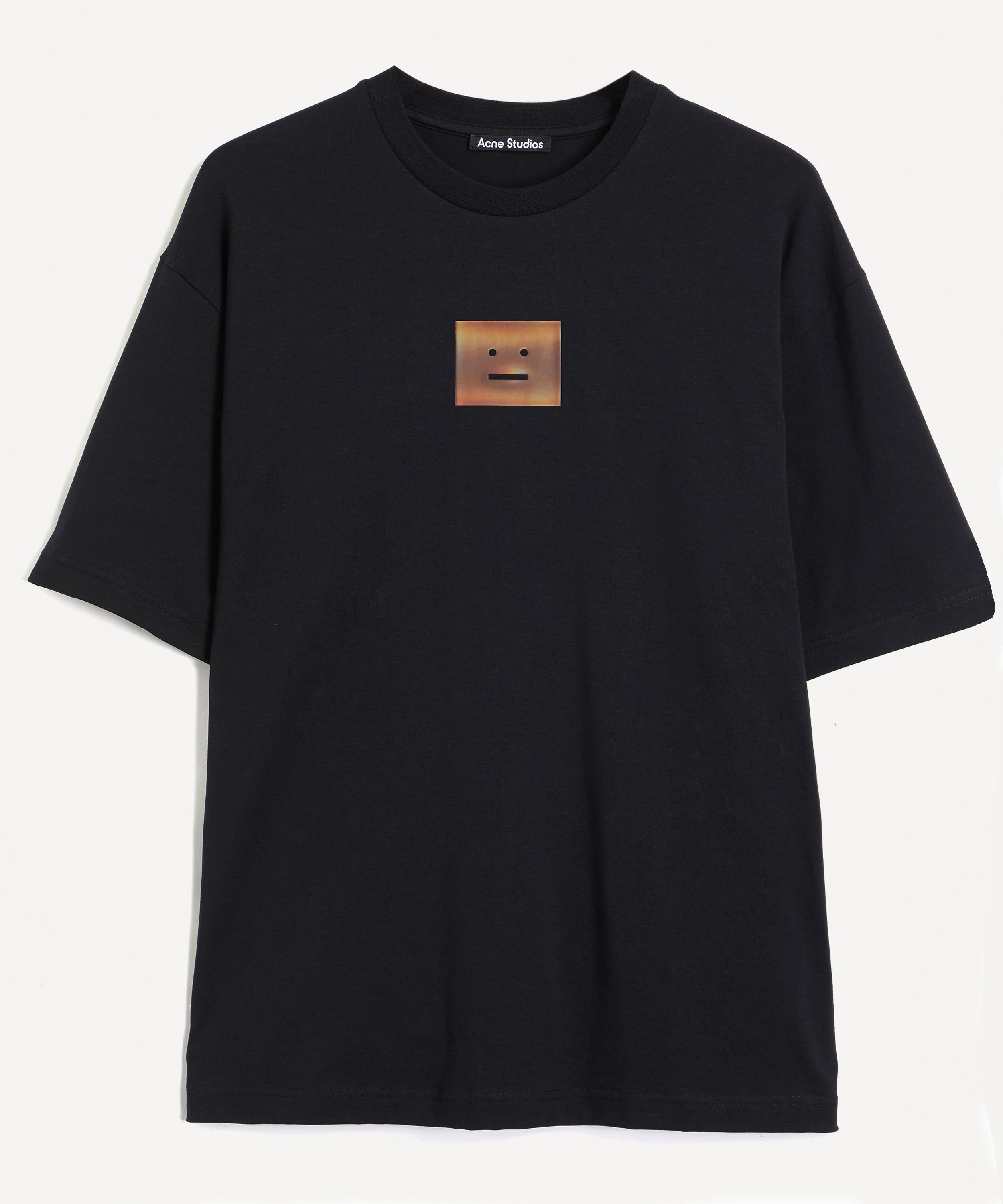 Acne Studios - Crew-Neck Slogan Face T-Shirt image number 0
