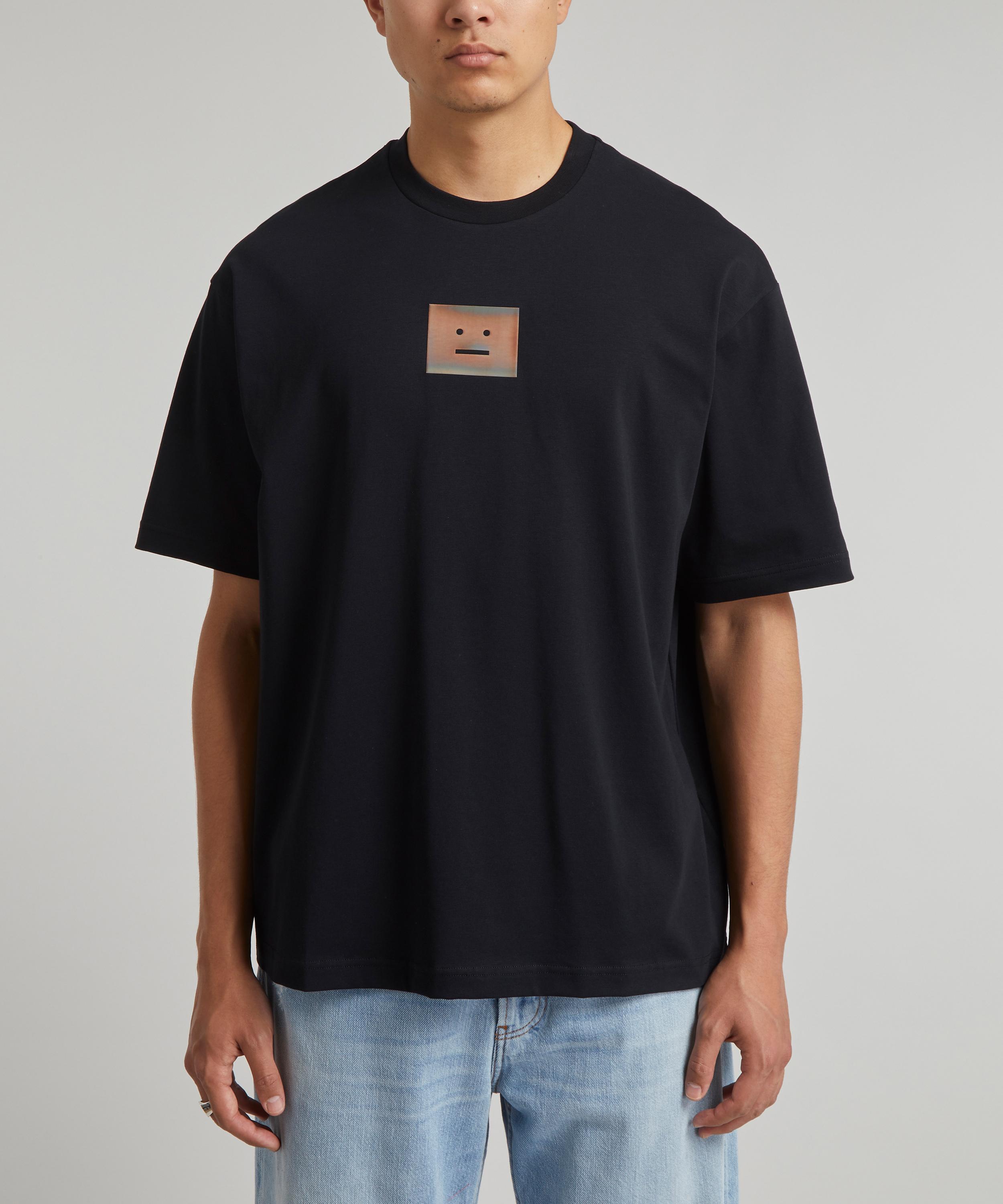 Acne Studios Crew-Neck Slogan Face T-Shirt | Liberty