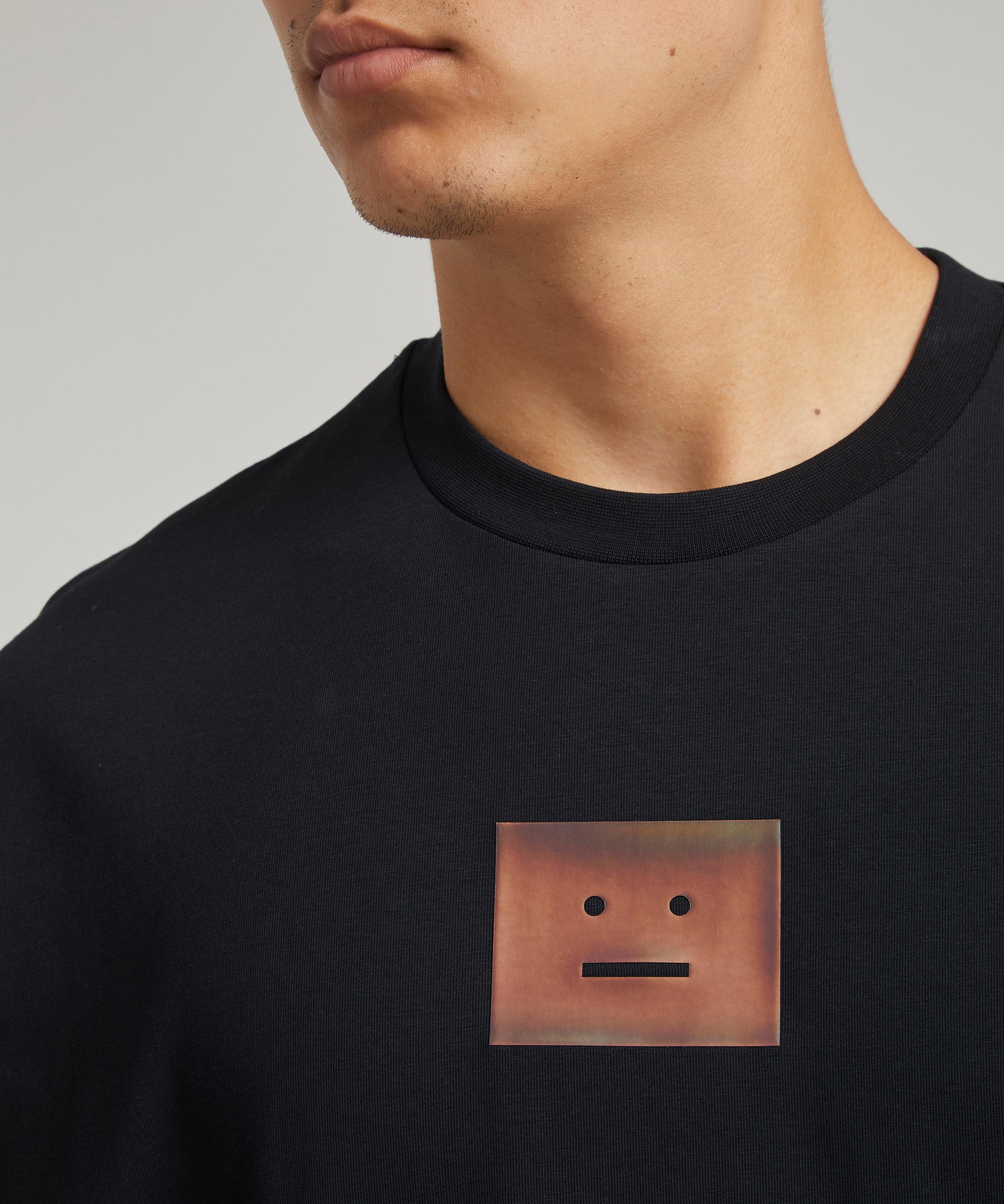 Acne Studios Crew-Neck Slogan Face T-Shirt | Liberty