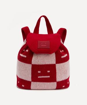 Acne Studios - Face Checked Wool-Jacquard Backpack image number 0
