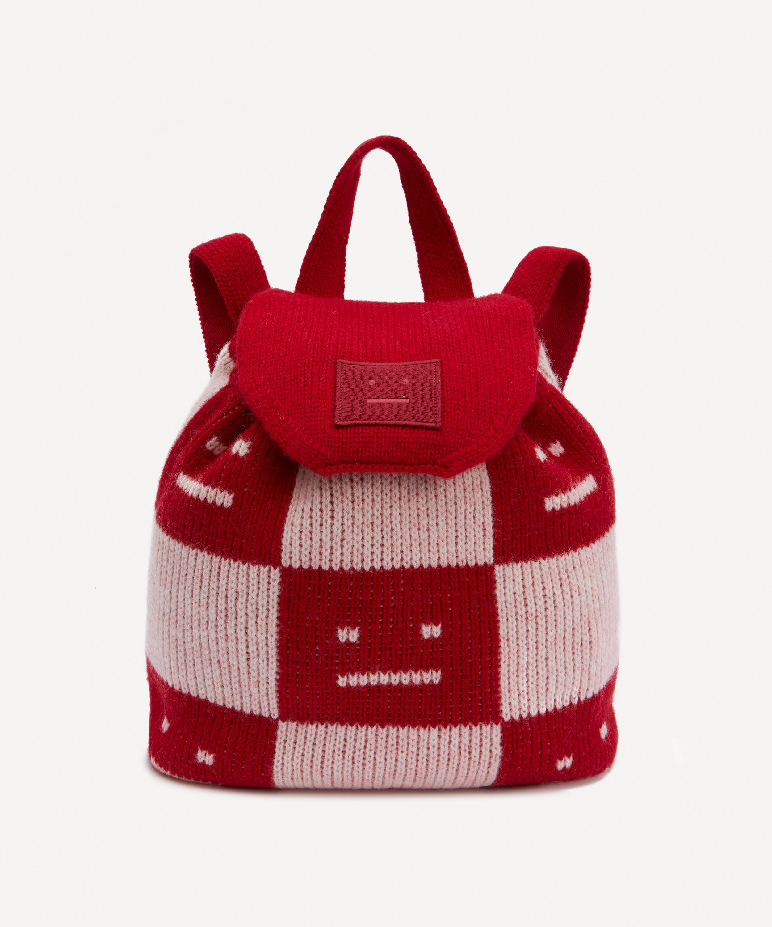 Acne Studios - Face Checked Wool-Jacquard Backpack image number 0
