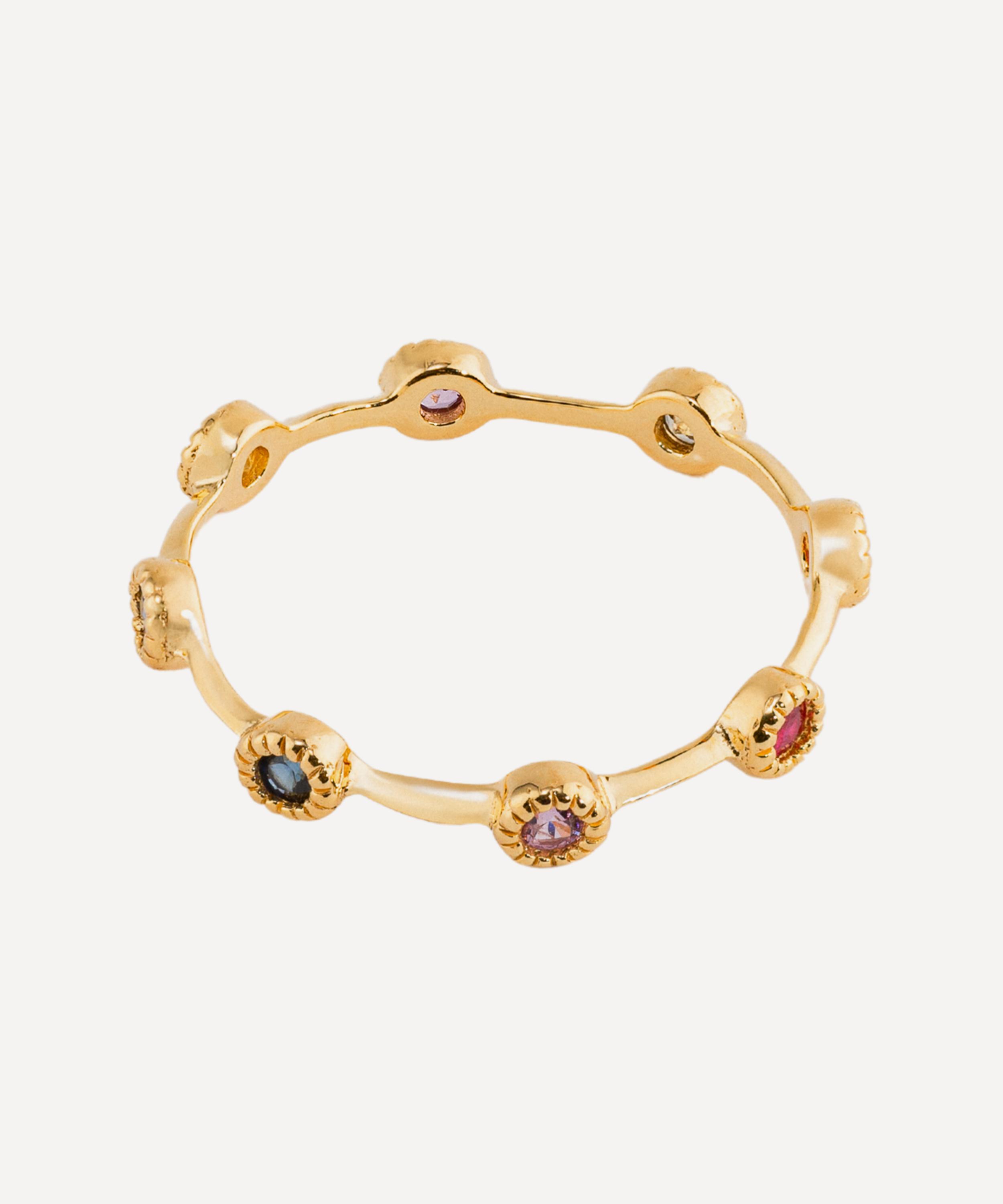 Adore Adorn - 14ct Gold-Plated 360 Individual Stacking Ring image number 0