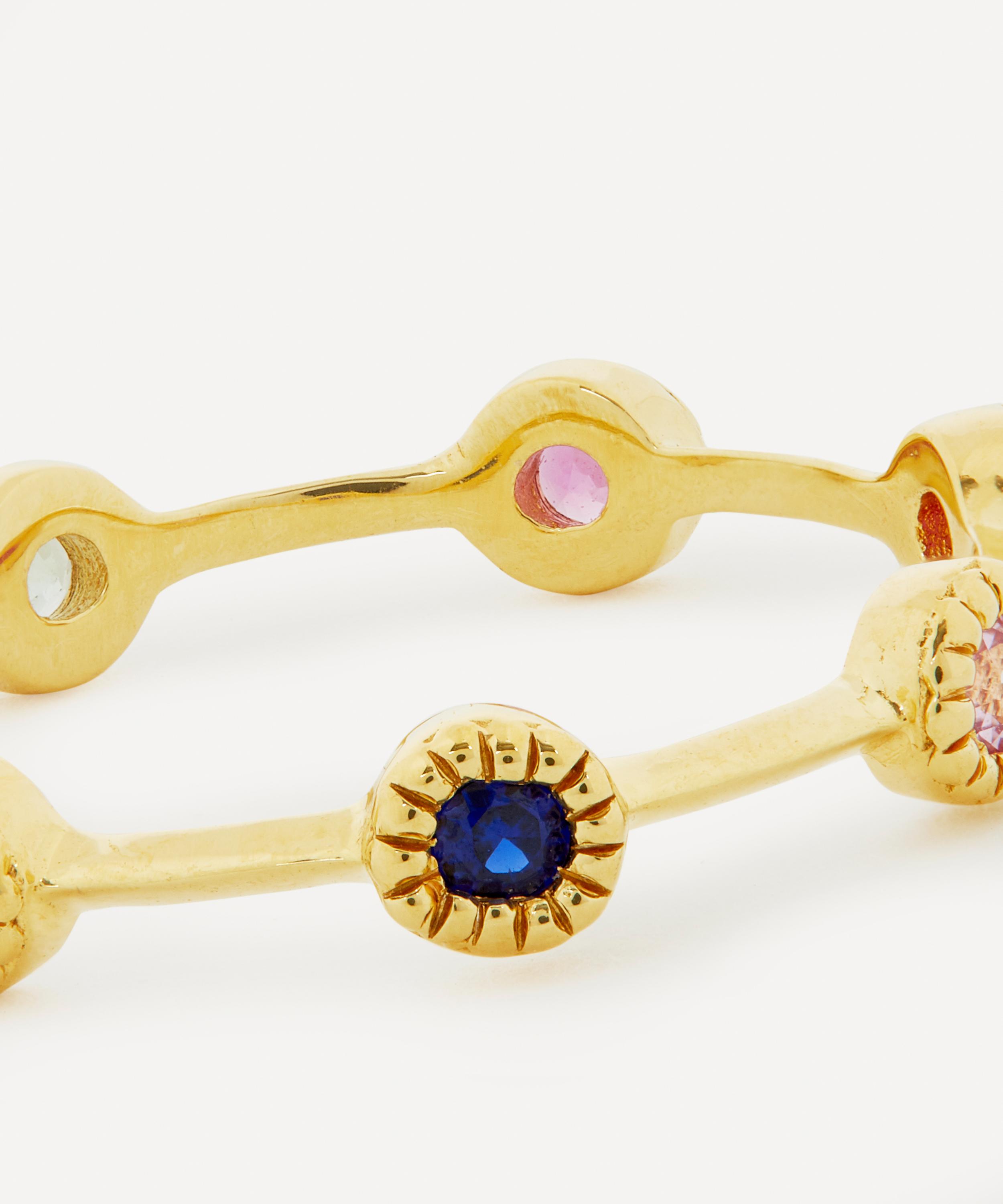 Adore Adorn - 14ct Gold-Plated 360 Individual Stacking Ring image number 4