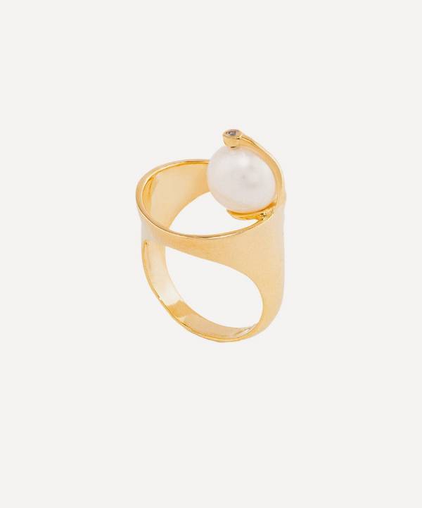 Adore Adorn - 14ct Gold-Plated World Freshwater Pearl Ring