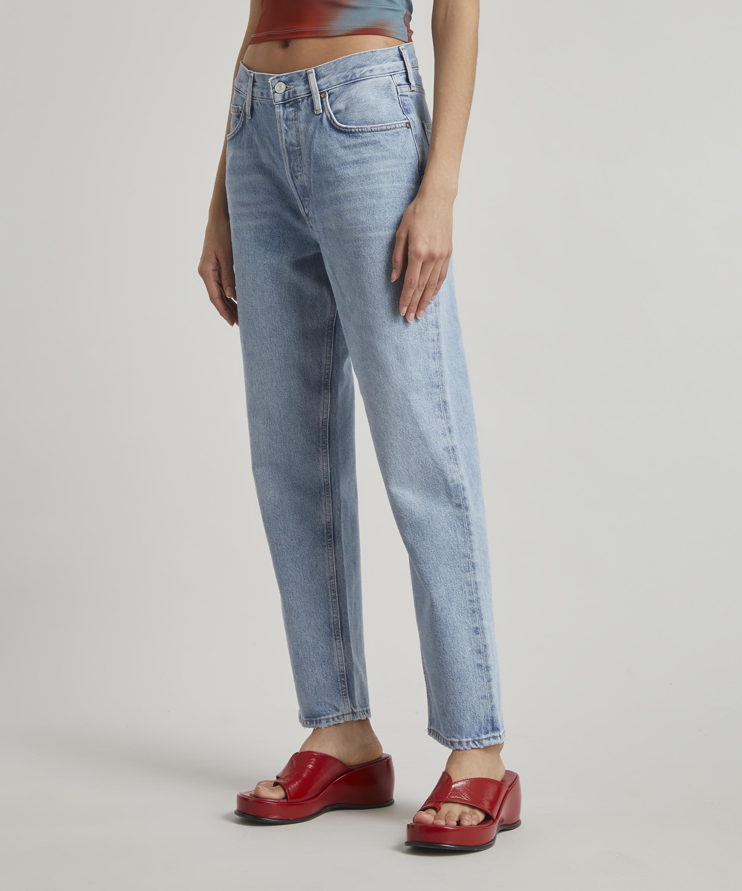 High-rise tapered jeans