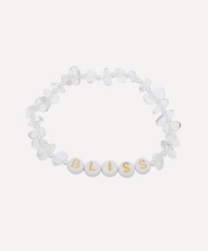 Bliss Gold Clear Quartz Crystal Healing Bracelet