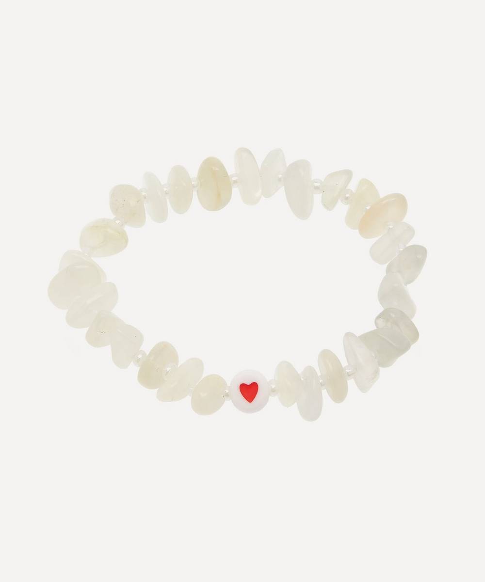 TBalance Crystals - Love Heart Moonstone Crystal Healing Bracelet