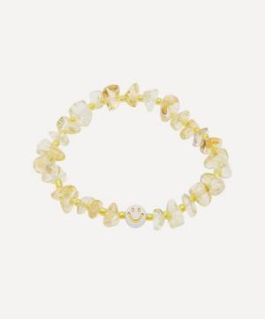 Smiley Gold Citrine Crystal Healing Bracelet