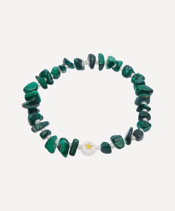 TBalance Crystals - Star Gold Malachite Crystal Healing Bracelet image number null