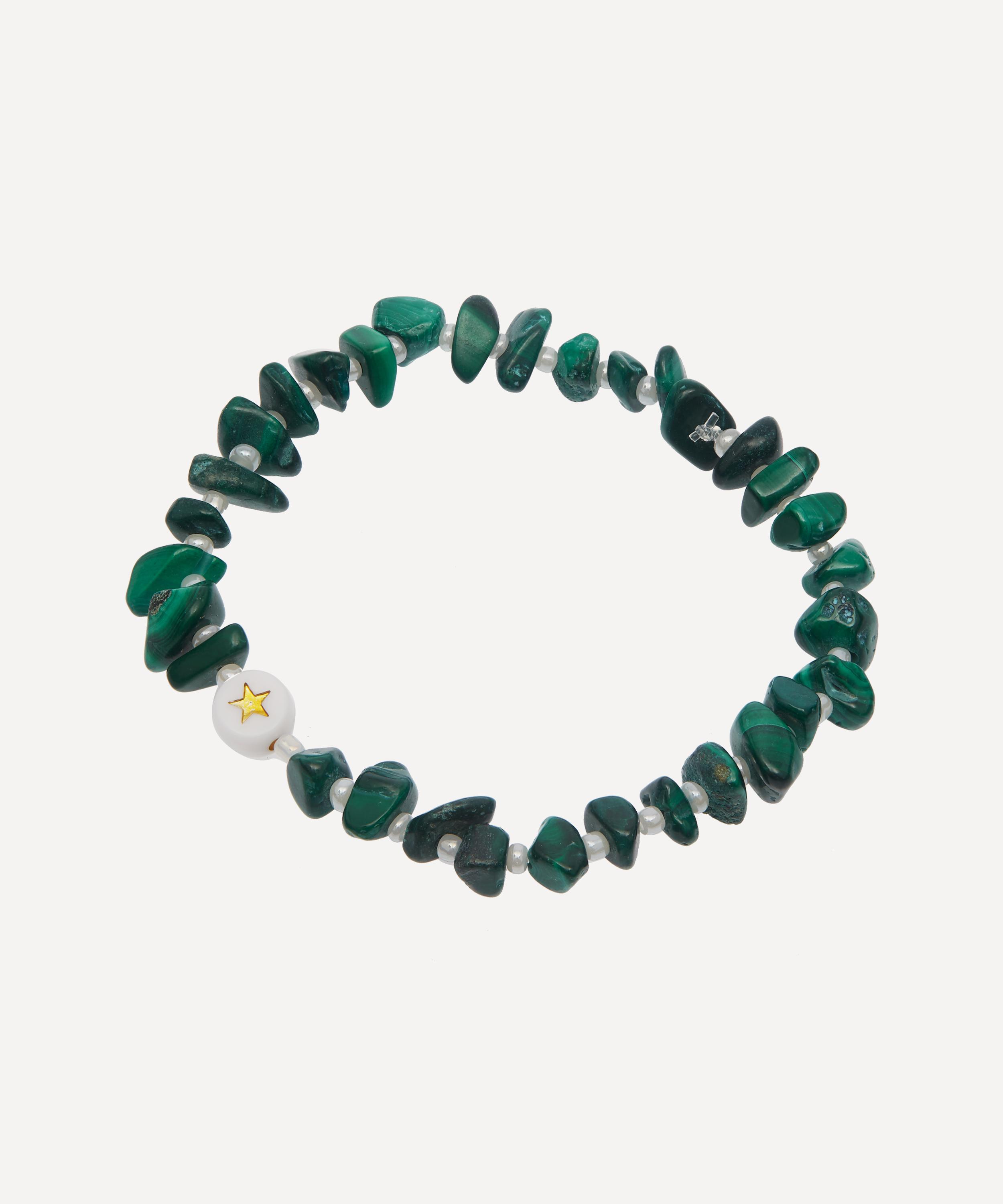 TBalance Crystals - Star Gold Malachite Crystal Healing Bracelet image number 2