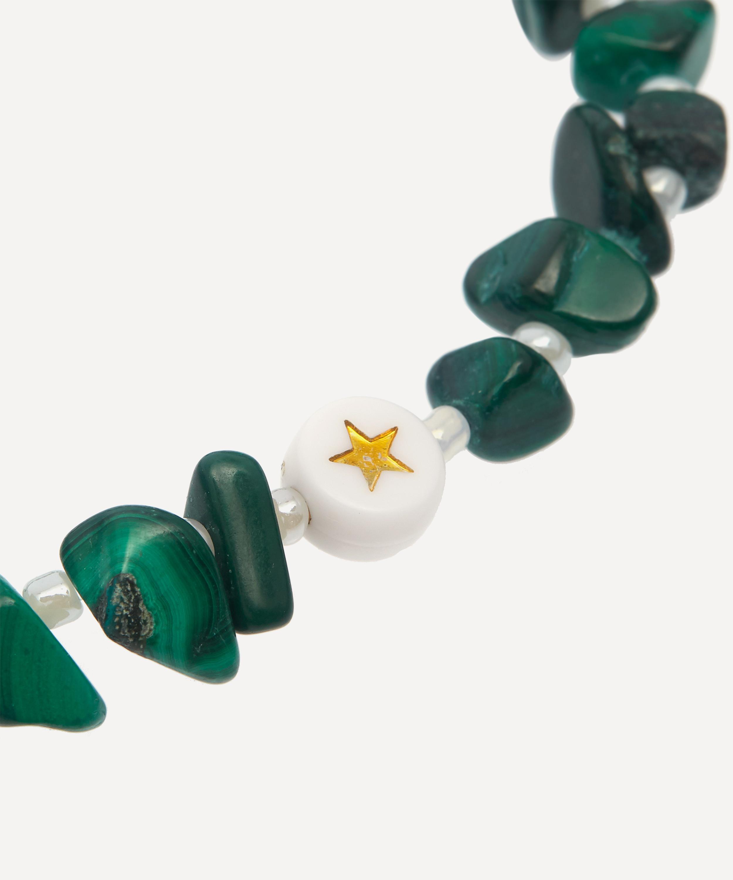 TBalance Crystals - Star Gold Malachite Crystal Healing Bracelet image number 3