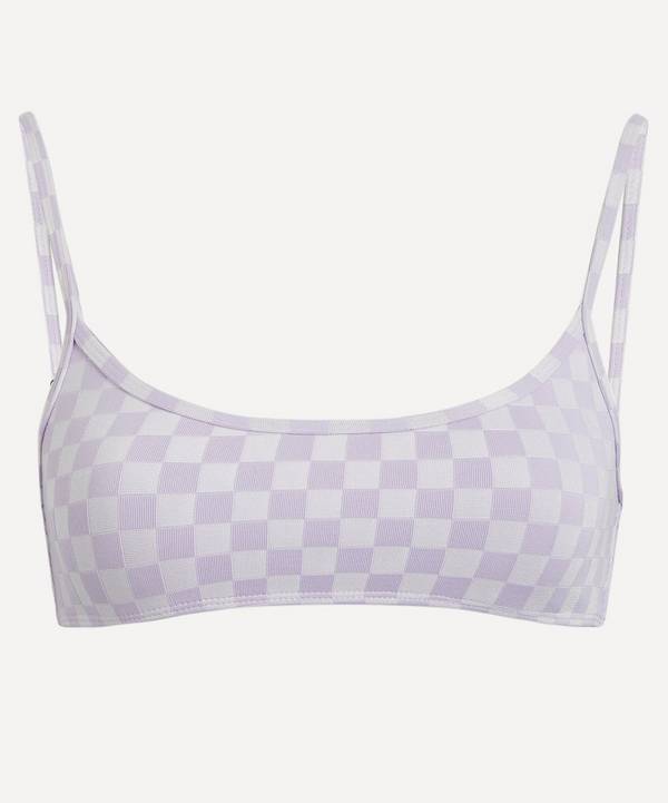 Frankies Bikinis - Dallas Checkered Bralette Bikini Top