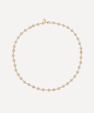 18ct Gold-Plated Habibi Crystal Chain Necklace