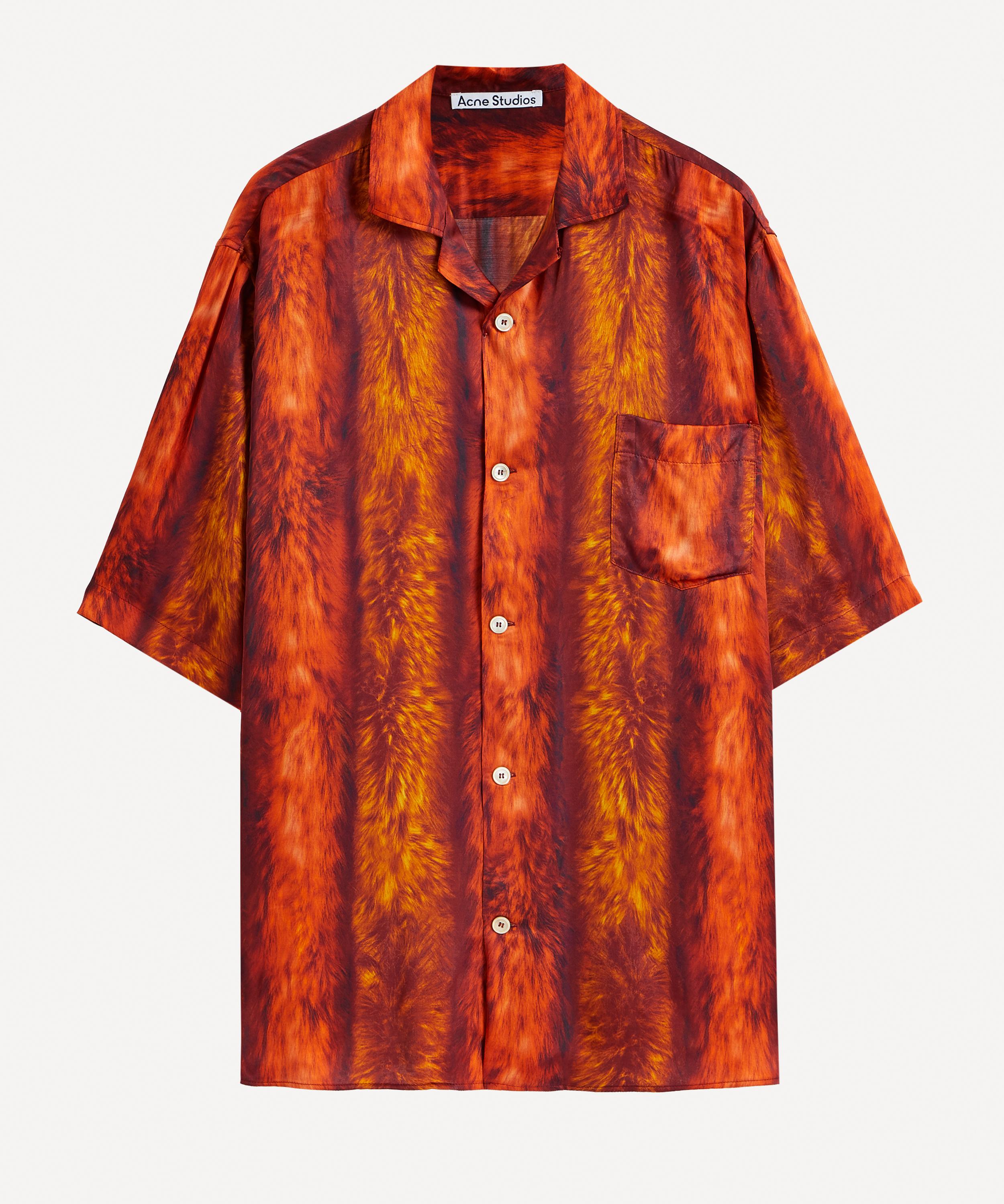 Acne Studios - Fur Print Short-Sleeve Shirt image number 0