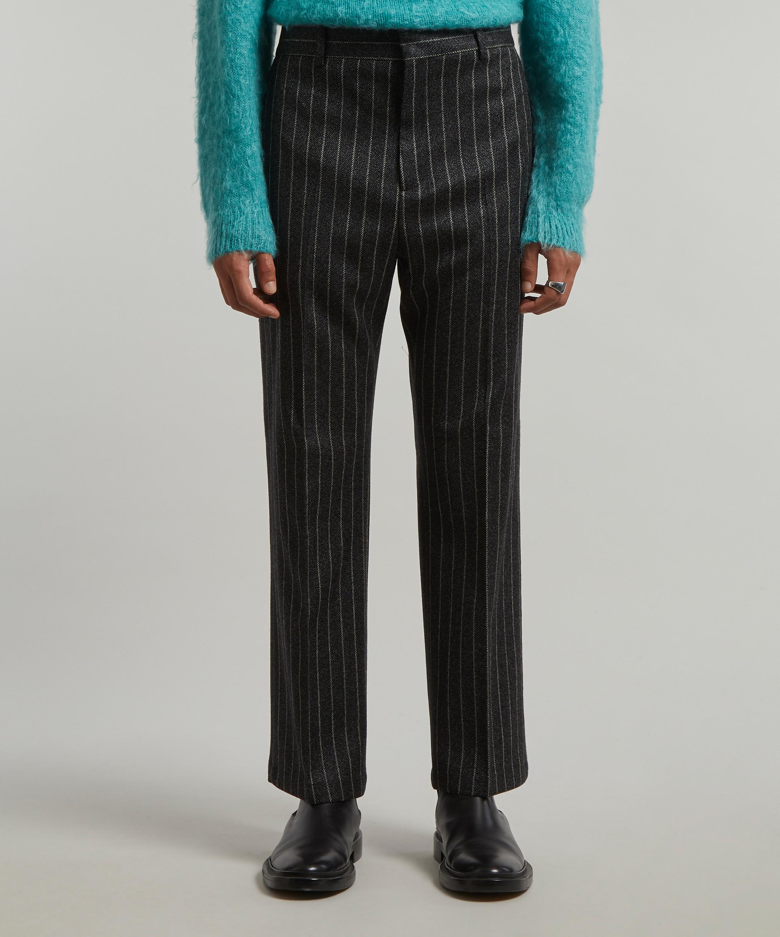 Pinstripe wool-blend pants in blue - Acne Studios