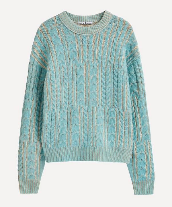 Acne Studios - Crew-Neck Cable-Knit Jumper image number null