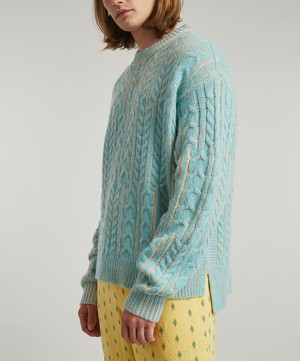 Acne Studios - Crew-Neck Cable-Knit Jumper image number 2