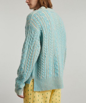 Acne Studios - Crew-Neck Cable-Knit Jumper image number 3