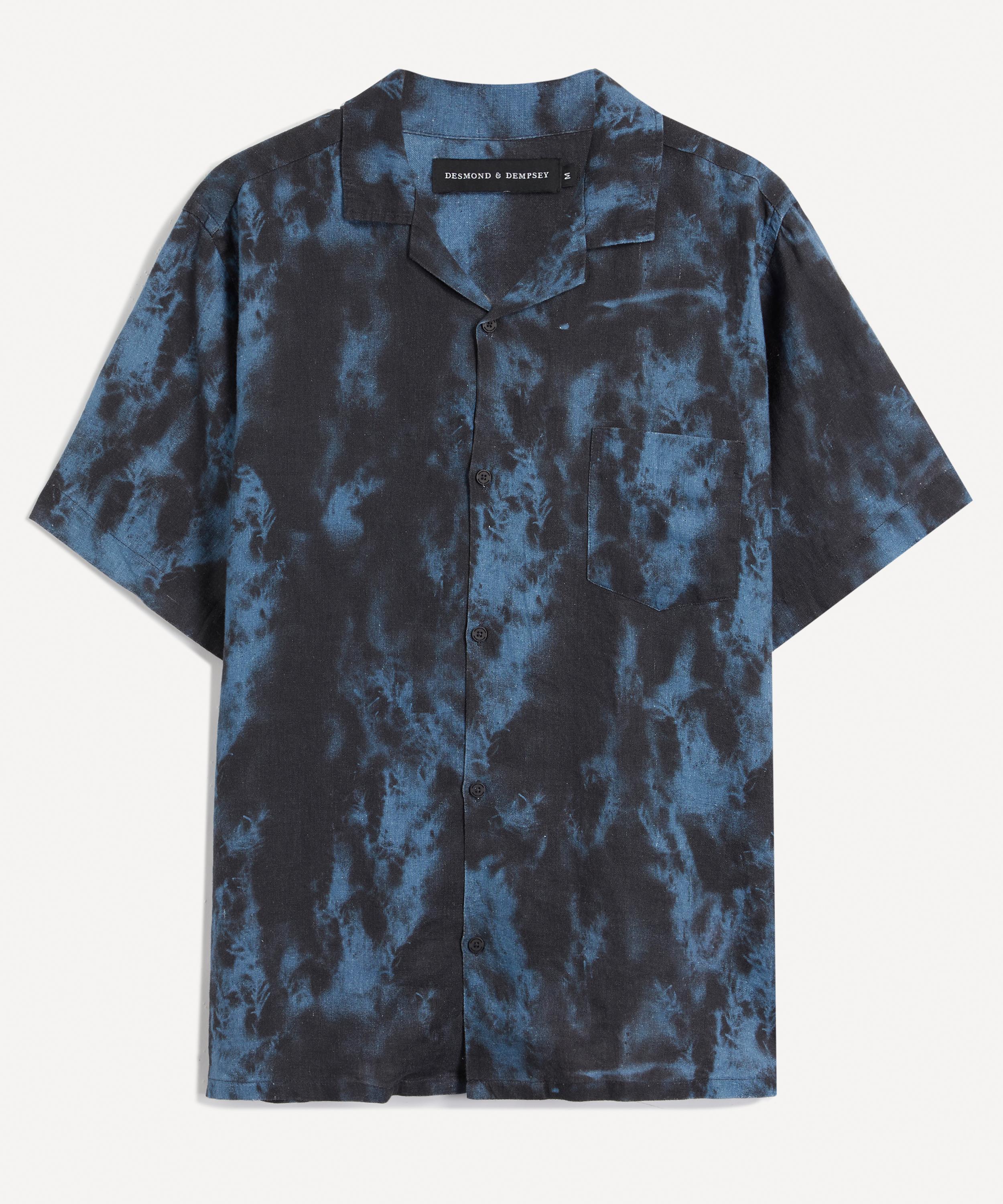 Desmond & Dempsey - Summer Dusk Cuban Pyjama Shirt image number 0