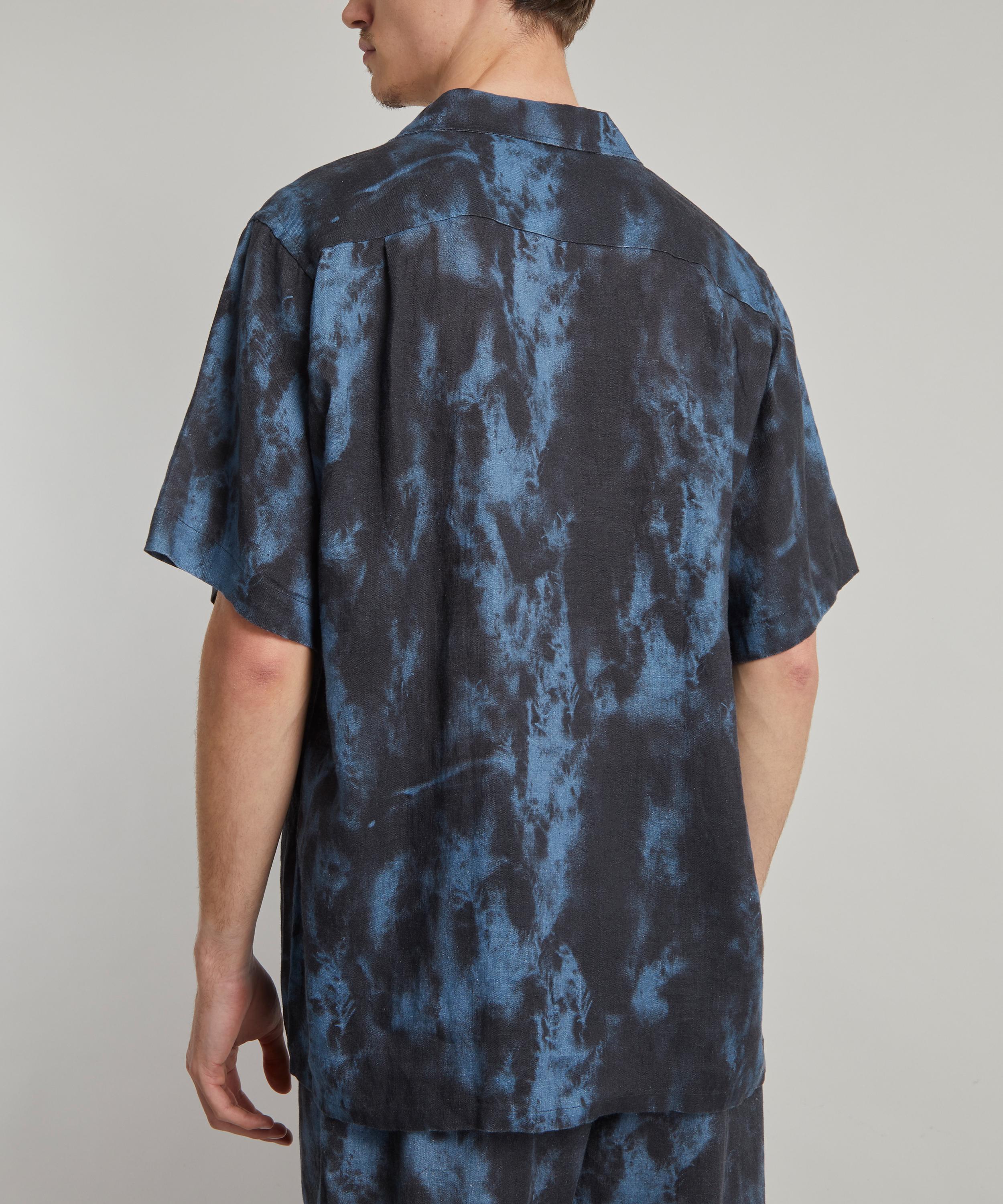 Desmond & Dempsey - Summer Dusk Cuban Pyjama Shirt image number 3