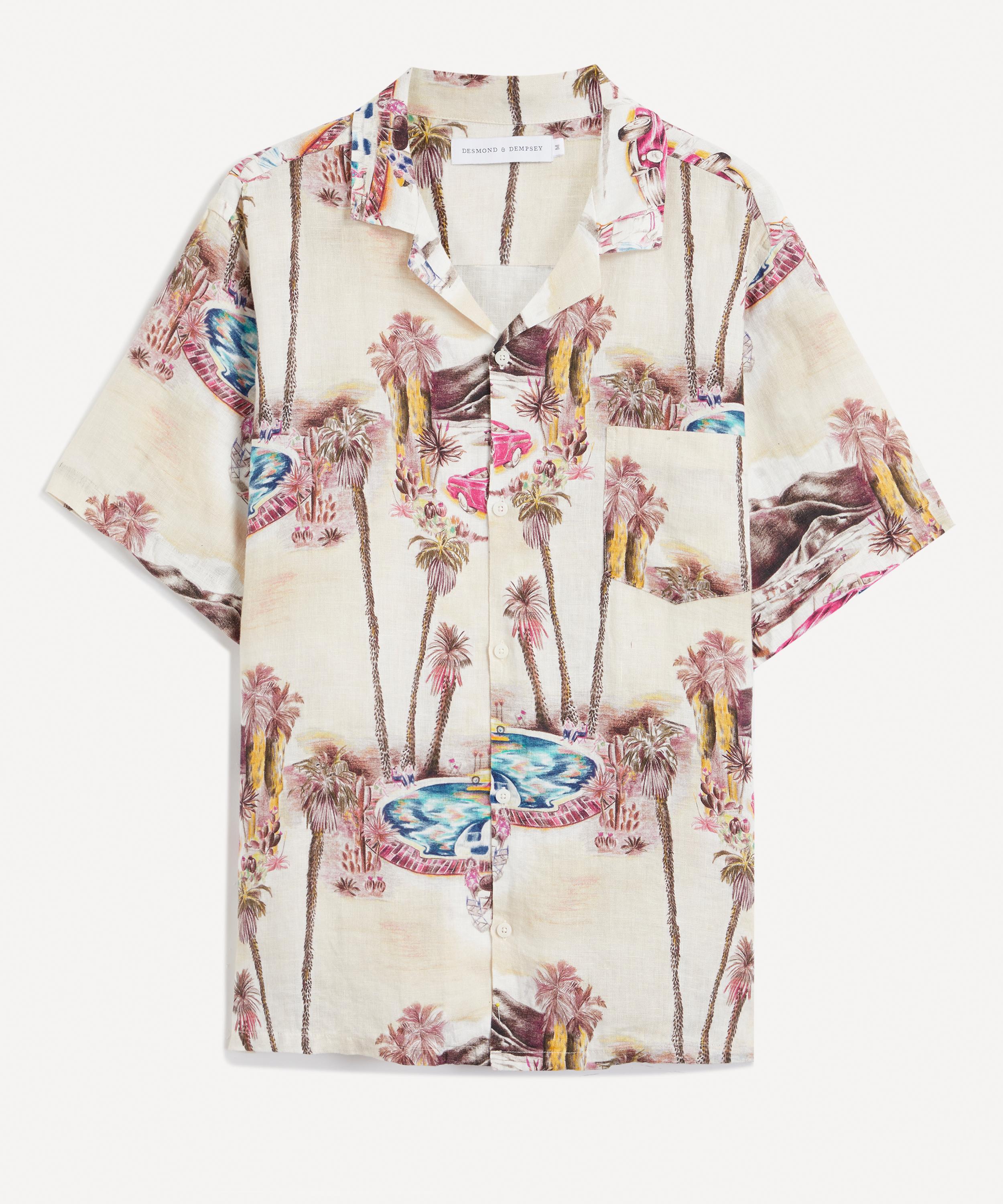 Desmond & Dempsey - The Good Life Cuban Pyjama Shirt image number 0