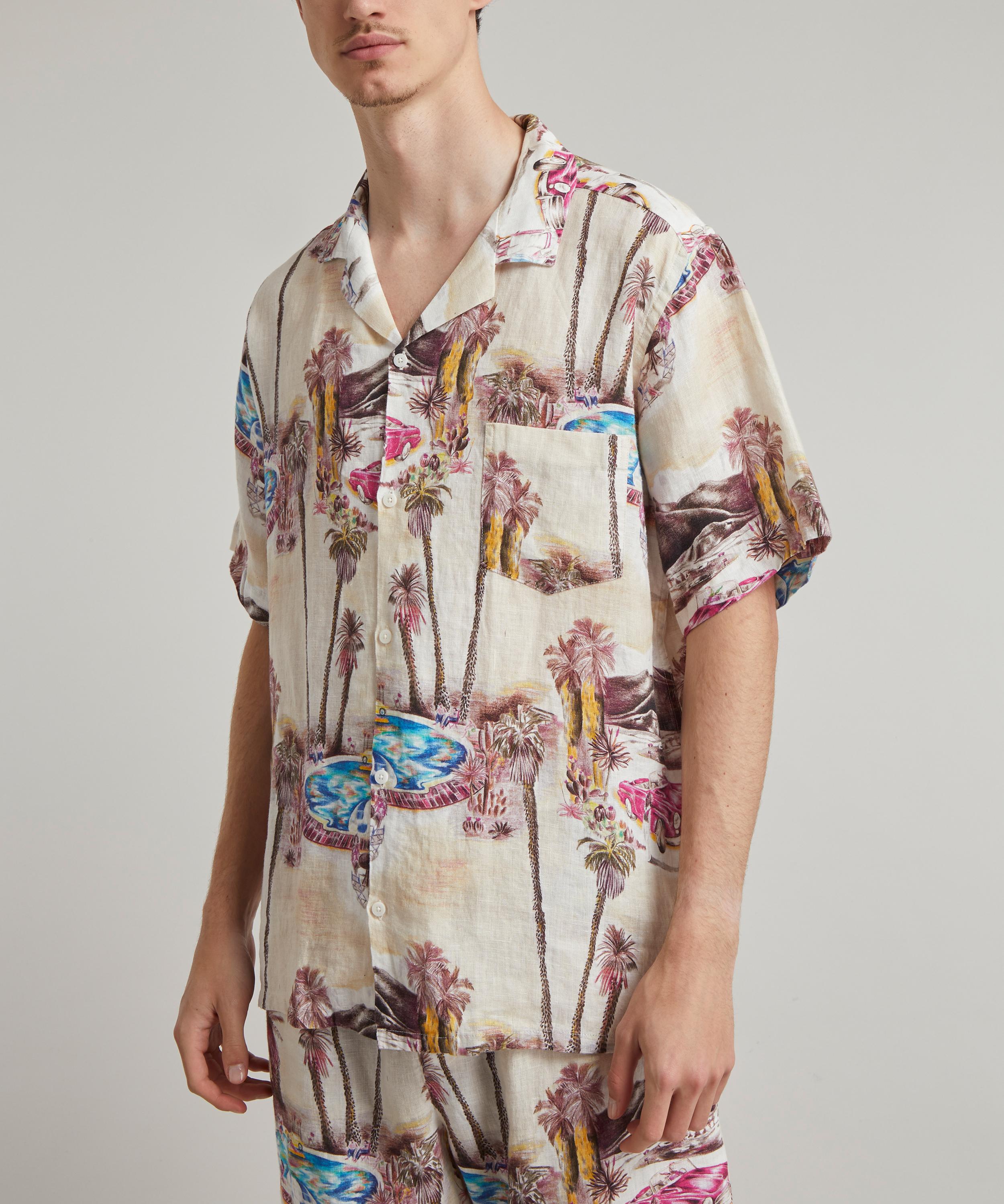 Desmond & Dempsey - The Good Life Cuban Pyjama Shirt image number 1