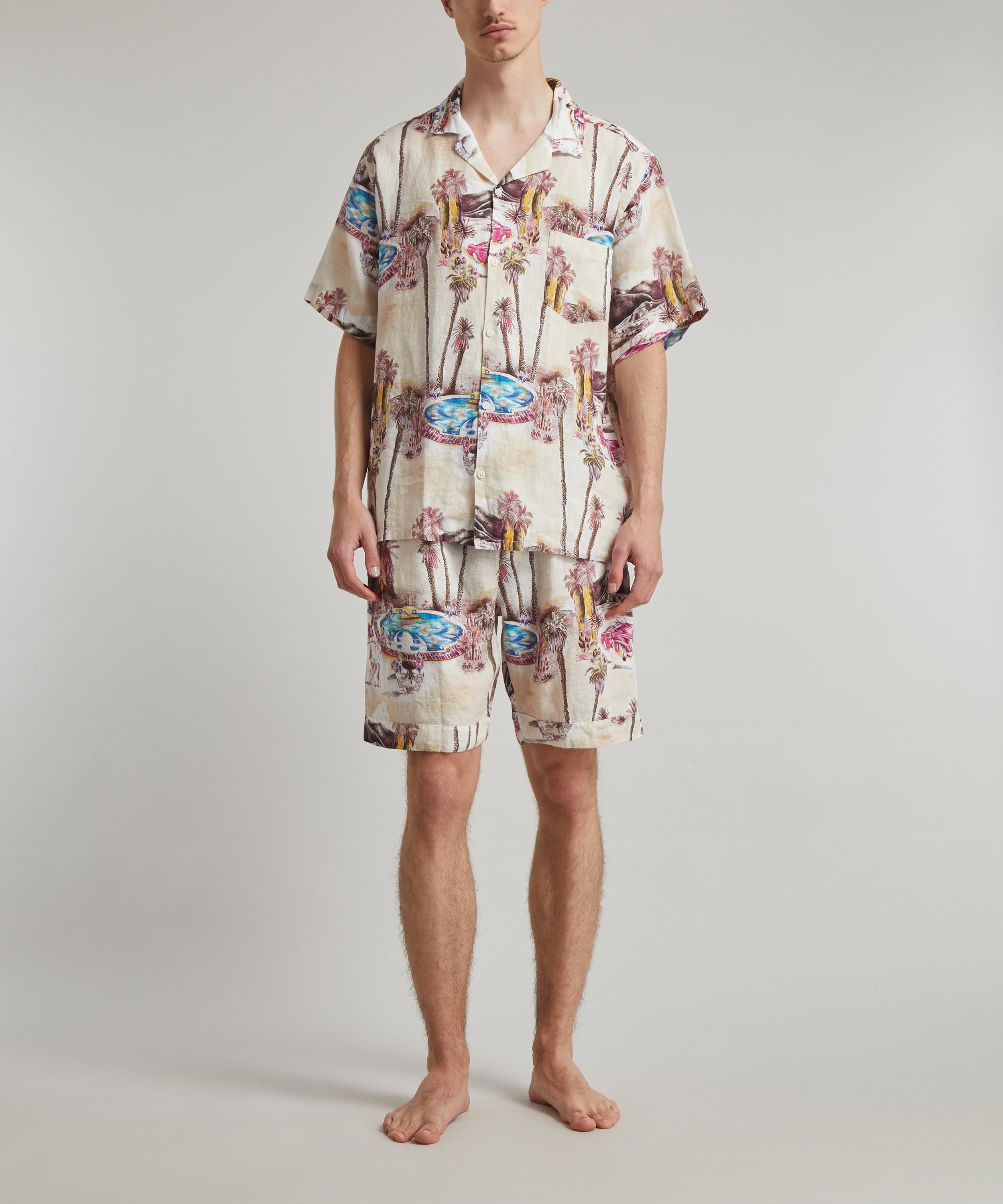 Desmond & Dempsey - The Good Life Cuban Pyjama Shirt image number 2