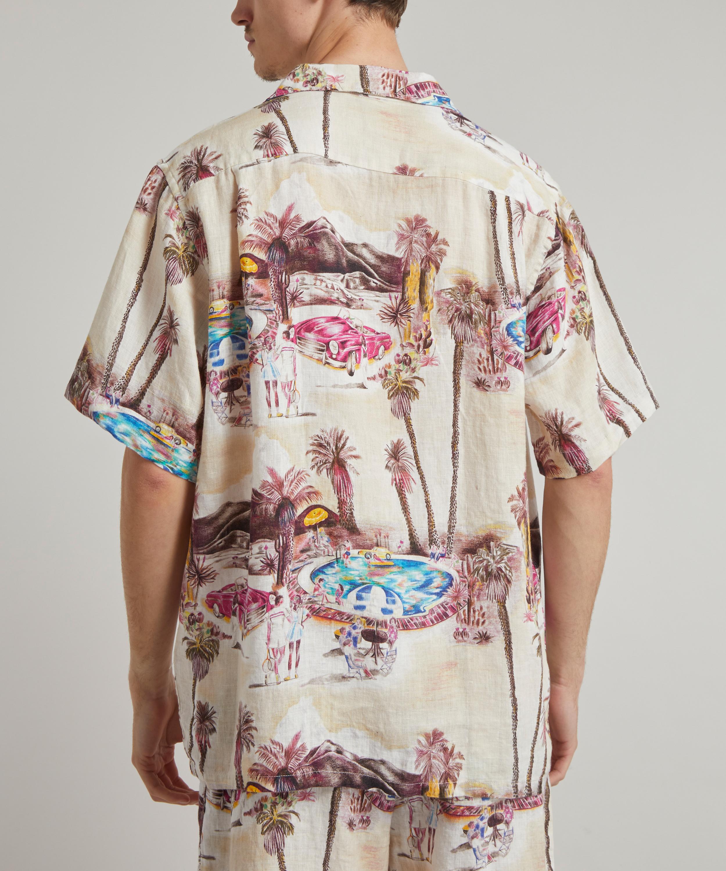 Desmond & Dempsey - The Good Life Cuban Pyjama Shirt image number 3