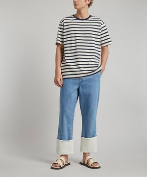 Nudie Jeans - Uno Breton Stripe T-Shirt image number 1
