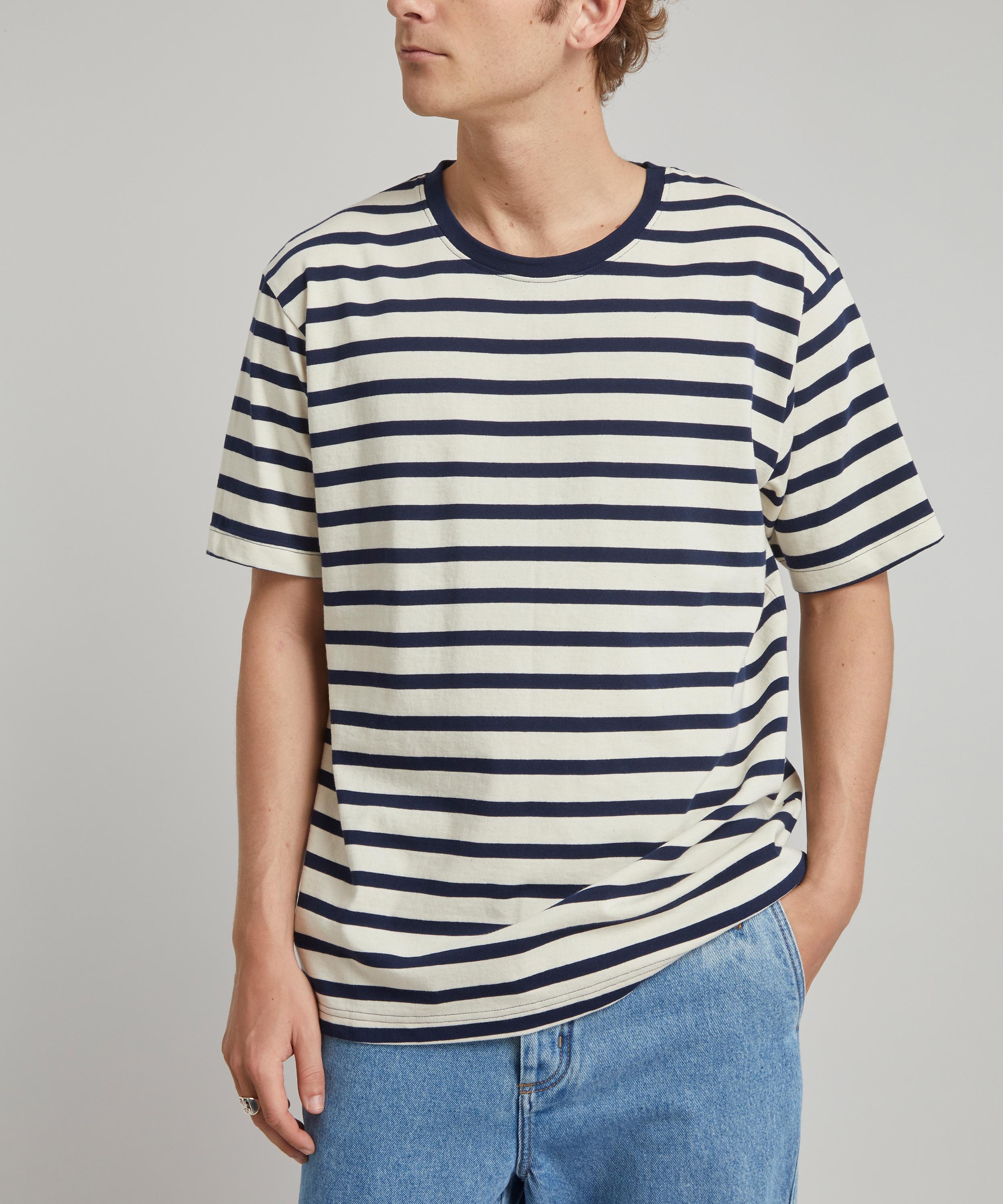 Nudie Jeans - Uno Breton Stripe T-Shirt image number 2