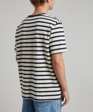 Nudie Jeans - Uno Breton Stripe T-Shirt image number 3