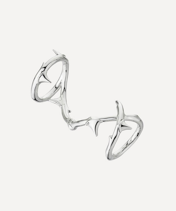 Shaun Leane - Silver Rose Thorn Hinged Ring image number null