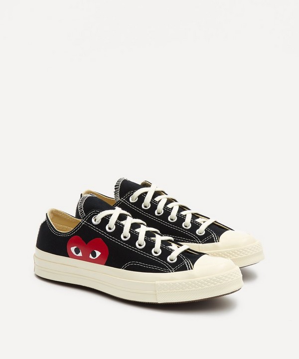 Comme des Garçons Play - x Converse 70s Canvas Low-Top Trainers image number null