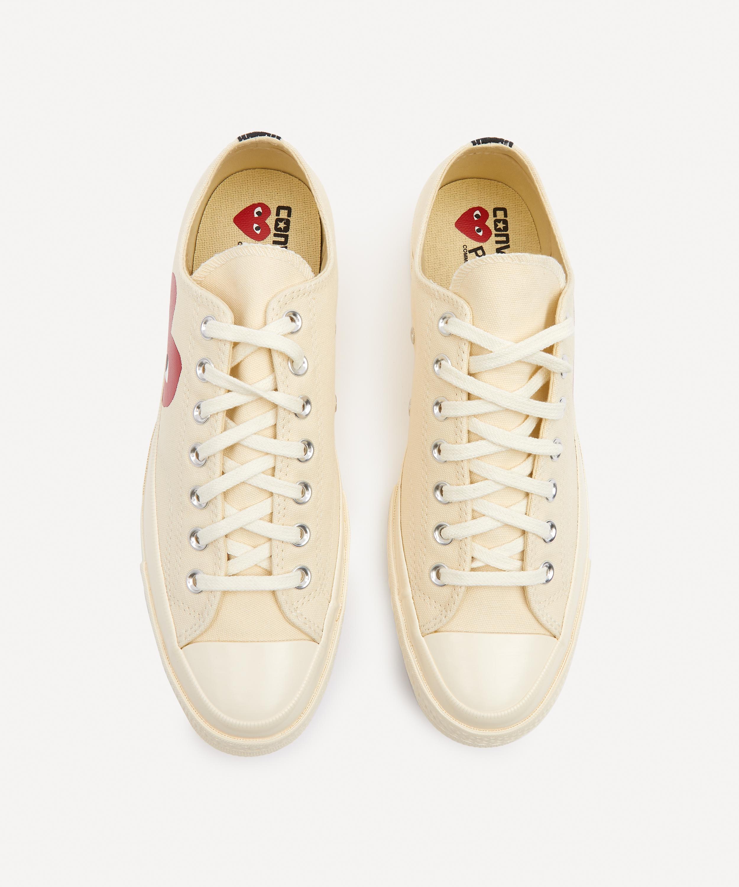 Comme des Garçons Play - x Converse 70s Canvas Low-Top Trainers image number 2