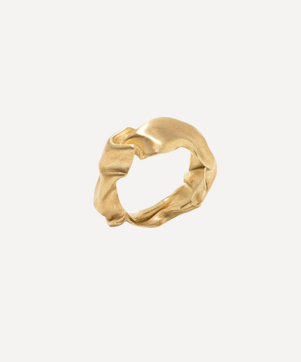 Completedworks - 14ct Gold-Plated Scrunch Ring