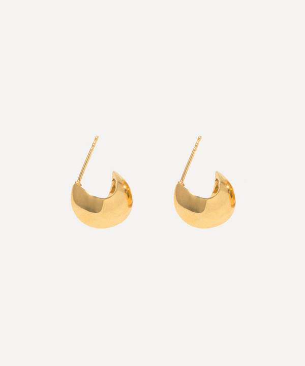 Completedworks - Gold-Plated Vermeil Silver Notsobig Mini Curved Hoop Earrings image number 0