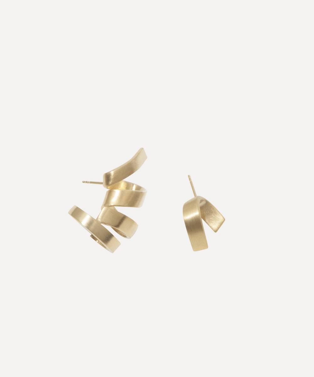 Completedworks - Gold-Plated Vermeil Silver Jelly Ribbon Stud Earrings