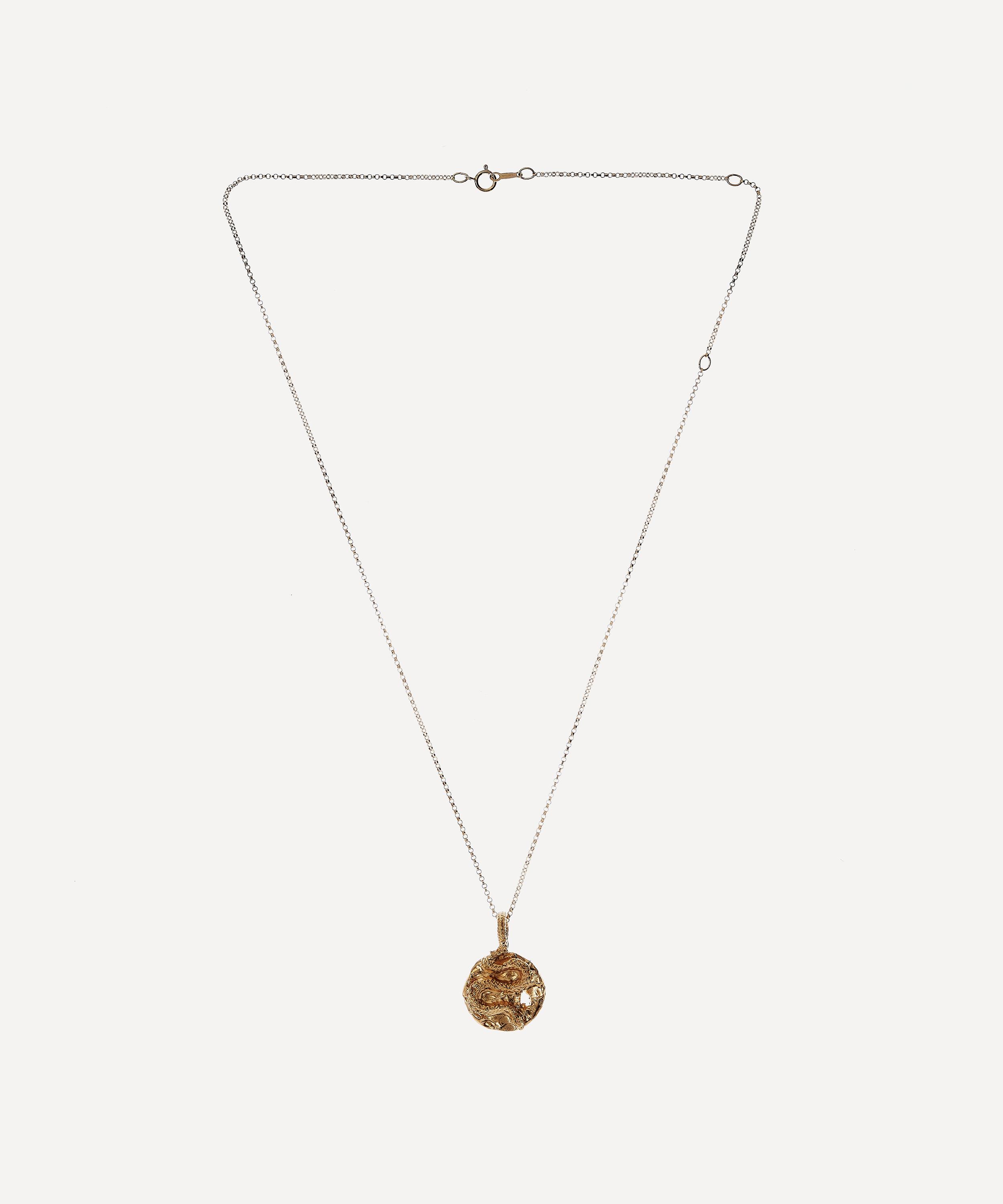 Alighieri - Gold-Plated The Medusa Medallion Necklace image number 2