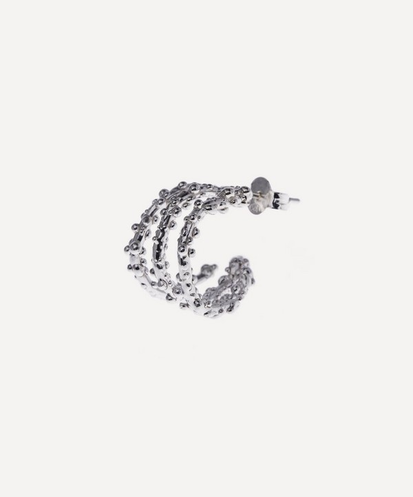 Alighieri - Sterling Silver Single Crumbling Hoop Earring image number 0