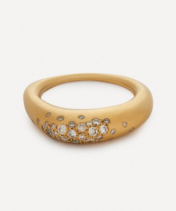 Nada Ghazal - 18ct Gold Urban Winter Ring Small image number null